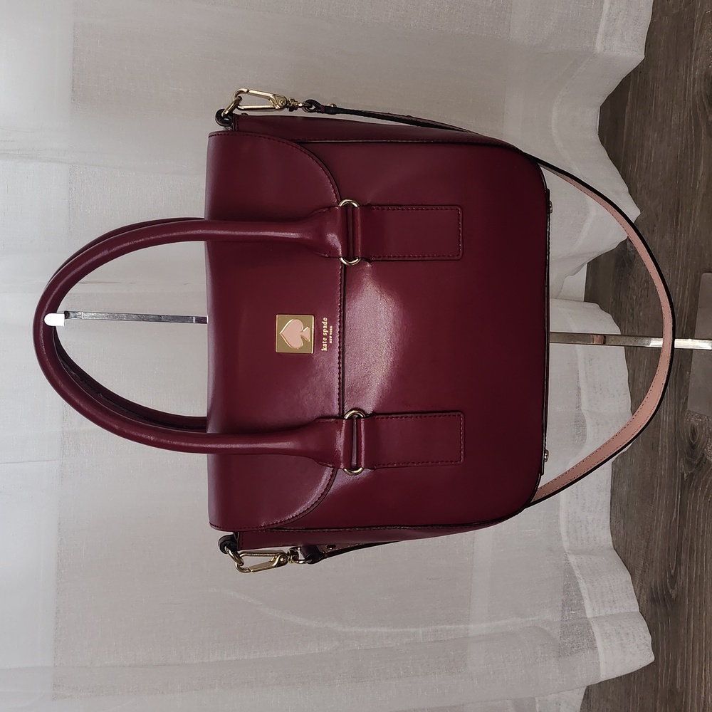 Like New Kate Spade Florence Raspberry and Light Pink Satchel Shoulder Bag